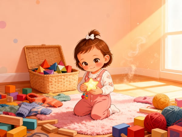 Little Amiela pulisce la sua stanza