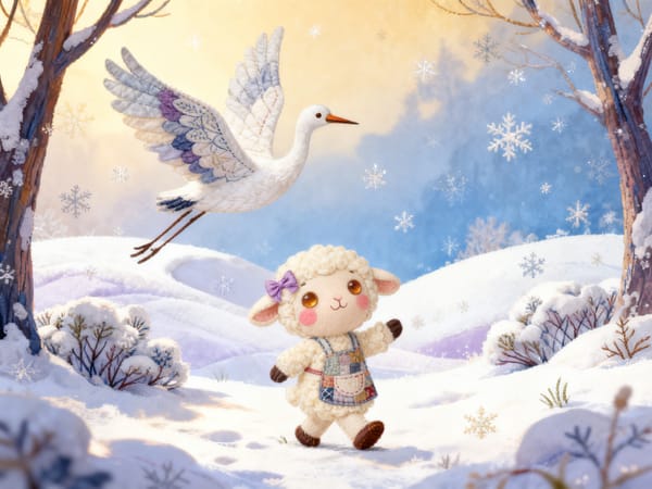 Dolly and the Snowy Crane