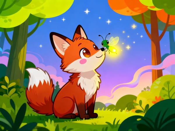 Fuchs und Glühwürmchen